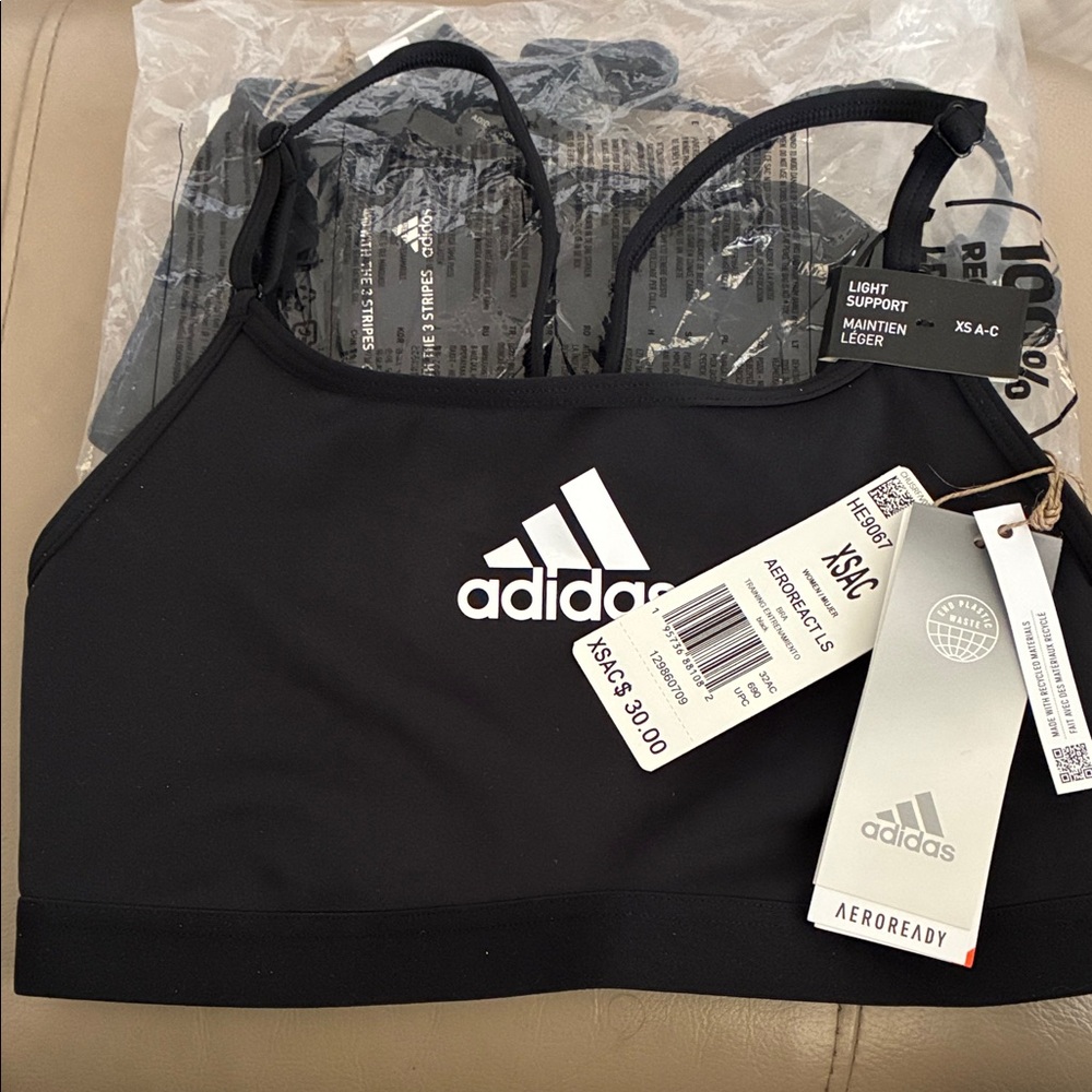 Adidas -2 Black AEROREADY Sports Tops